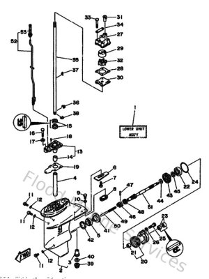 Diagram for Lower Casing & Drive 1