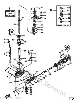 Diagram for Lower Casing & Drive 1