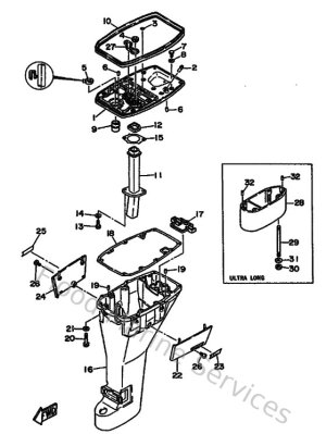 Diagram for Upper Casing