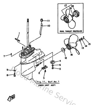 Diagram for Lower Casing & Drive 2