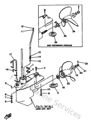 Diagram for Lower Casing & Drive 2