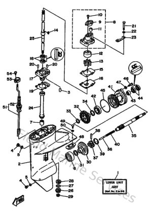Diagram for Lower Casing & Drive 1