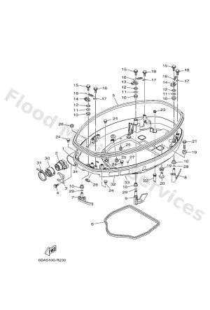 Diagram for BOTTOM COWLING 1