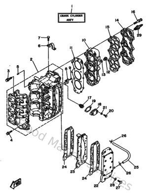 Diagram for Cylinder & Crankcase
