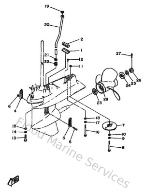 Diagram for Lower Casing & Drive 2