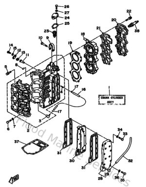 Diagram for Cylinder & Crankcase