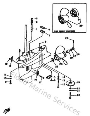 Diagram for Lower Casing & Drive 2