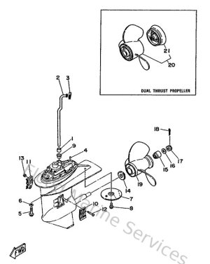 Diagram for Lower Casing. Drive 2