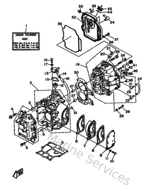 Diagram for Cylinder & Crankcase