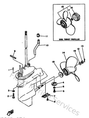 Diagram for Lower Casing & Drive 2