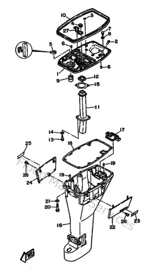 Diagram for Upper Casing