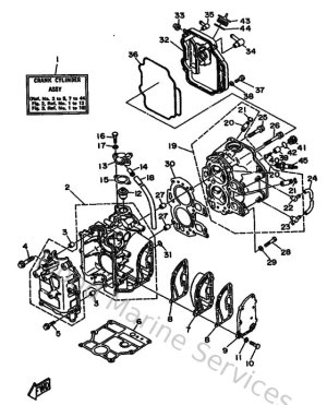 Diagram for Cylinder & Crankcase