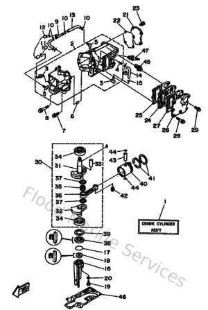 Diagram for Cylinder & Crankcase