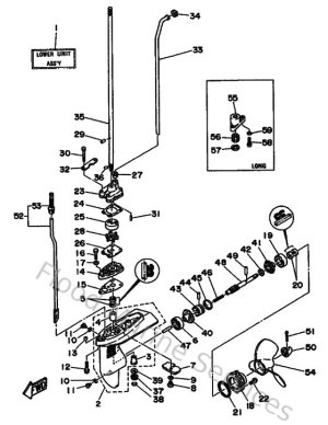 Diagram for Lower Casing & Drive 1