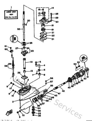 Diagram for Lower Casing & Drive 1