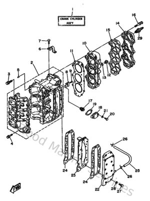 Diagram for Cylinder & Crankcase