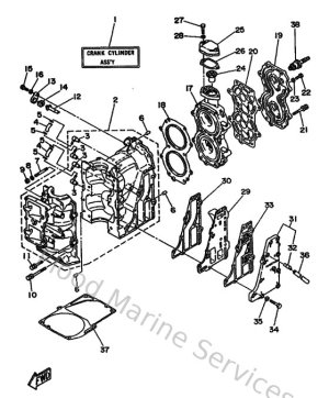 Diagram for Cylinder & Crankcase