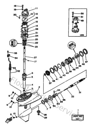 Diagram for Lower Casing & Drive 1