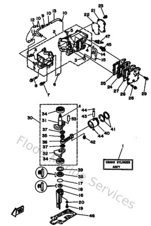 Diagram for Cylinder & Crankcase