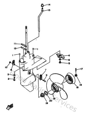 Diagram for Lower Casing & Drive 2
