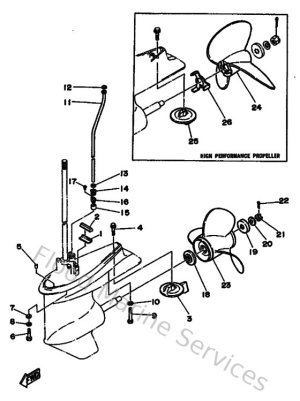 Diagram for Lower Casing & Drive 2