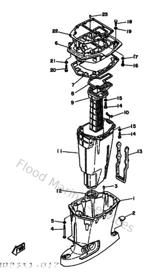 Diagram for Upper Casing