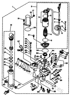 Diagram for Power Trim & Tilt Assy 1