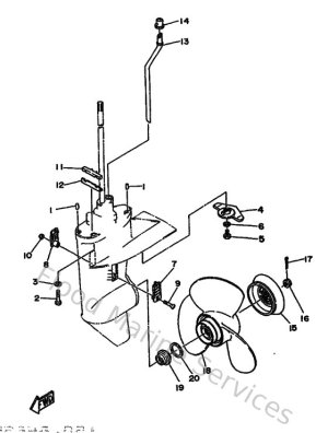 Diagram for Lower Casing & Drive 2