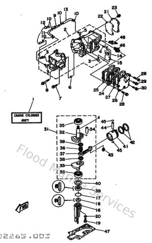 Diagram for Cylinder & Crankcase