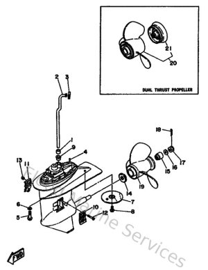 Diagram for Lower Casing & Drive 2