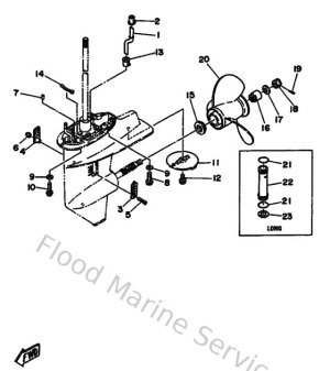 Diagram for Lower Casing & Drive 2