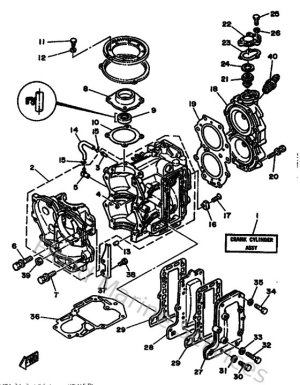 Diagram for Cylinder & Crankcase