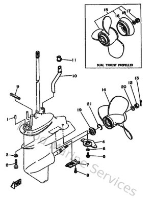 Diagram for Lower Casing & Drive 2