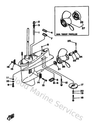 Diagram for Lower Casing & Drive 2