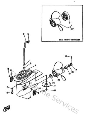 Diagram for Lower Casing & Drive 2