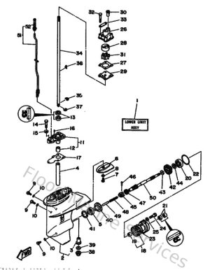 Diagram for Lower Casing & Drive 1