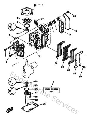 Diagram for Cylinder & Crankcase