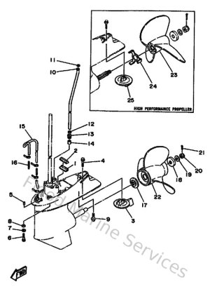 Diagram for Lower Casing & Drive
