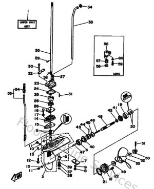 Diagram for Lower Casing & Drive