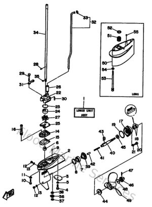 Diagram for Lower Casing & Drive