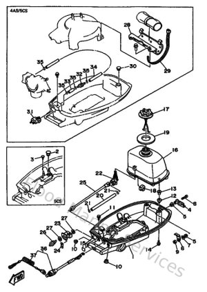 Diagram for Bottom Cowling