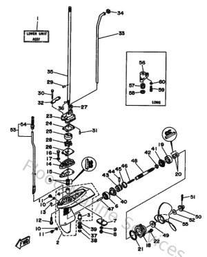 Diagram for Lower Casing & Drive