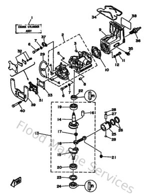 Diagram for Cylinder & Crankcase