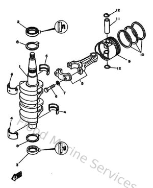 Diagram for Crankshaft & Piston