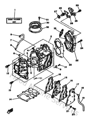 Diagram for Cylinder & Crankcase
