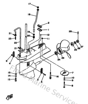 Diagram for Lower Casing & Drive
