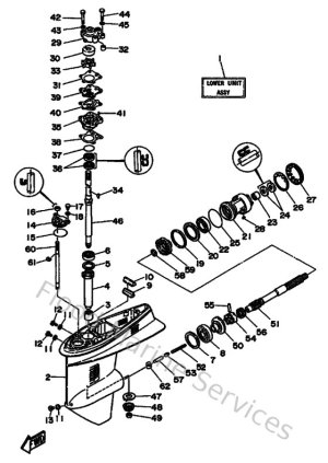 Diagram for Lower Casing & Drive
