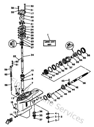 Diagram for Lower Casing & Drive