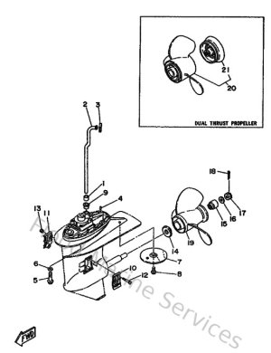 Diagram for Lower Casing & Drive