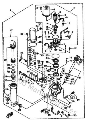 Diagram for Power Trim & Tilt Assy